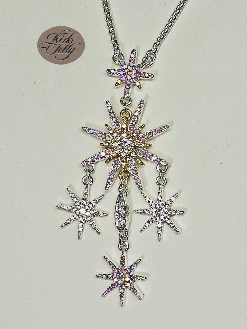 Kirks Folly Starlight Of The 5th Realm Necklace Sterling Silvertone